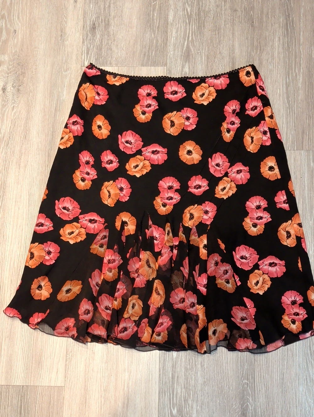 ​✨ VTG Y2K Alfani Sheer Floral Pleated Midi Skirt - Size 12